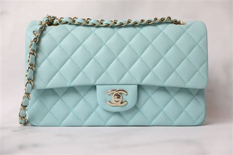 chanel tiffany blue|Chanel Tiffany Blue Classic Flap bag unboxing .